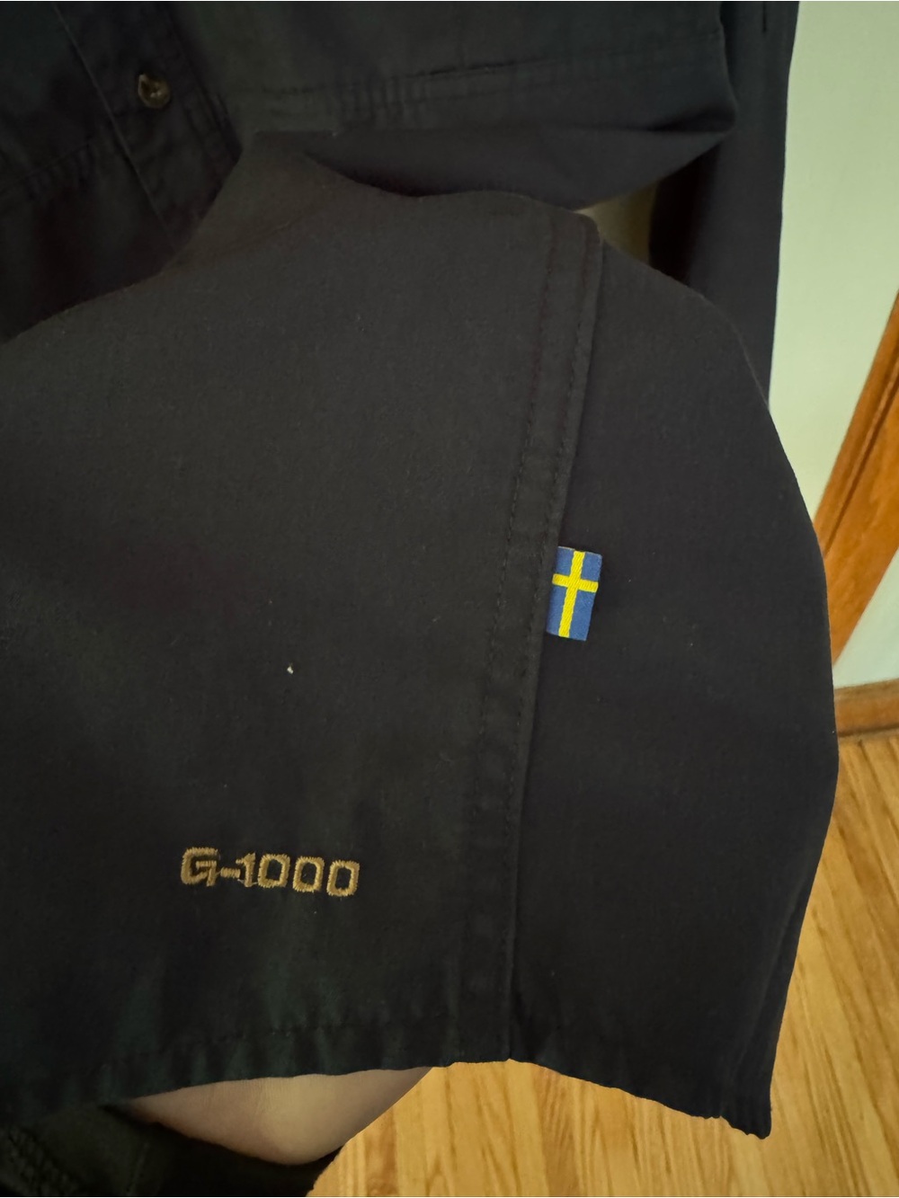 Fjällräven G-1000 Navy Long Sleeve Button Up Shirt - Picture 4 of 5